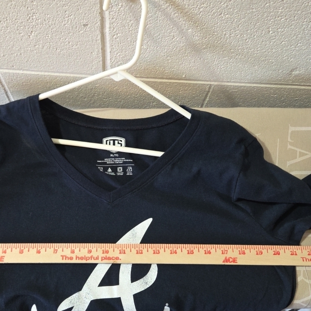 Women's Atlanta Braves Long Sleeve T-Shirt, NWT, XL  Old Tyme Sports - Picture 7 of 7
